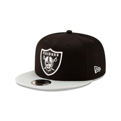 Black Las Vegas Raiders Hat - New Era NFL Two Tone 9FIFTY Snapback Caps USA2031745